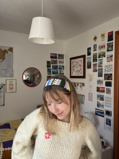 Scrappy Headband Crochet PDF Pattern